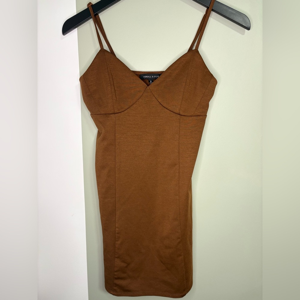 Kendall & Kylie Chocolate Brown Dress
